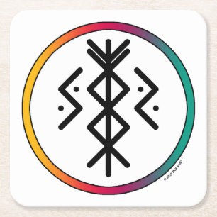 Bindungspapier-Untersetzer für Erfolg und Wohlstan Rechteckiger Pappuntersetzer