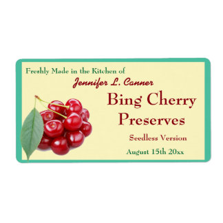 Bing Cherry Jam oder Preserve Canning Jar