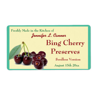 Bing Cherry Jam oder Preserve II Canning Jar