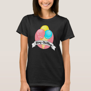 Bing Chilling Ice Cream dank Meme Viral Quote Tren T-Shirt