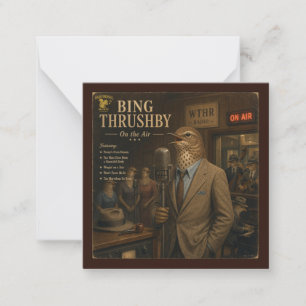 Bing Thrushby Album: eine Parodie Mitteilungskarte