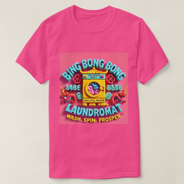 BINGBONGBONGs LAUNDROMAT- UND MATTRESS-COVERS T-Shirt (Design vorne)