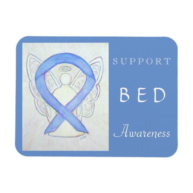 Binge Eating Disorder (BED) Awareness Angel Magnet (Horizontal)