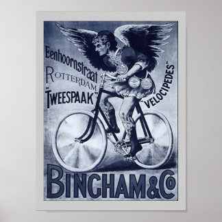 Bingham & Co. Velocipedes Vintages Fahrradposter Poster