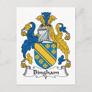 Bingham Familienwappen Postkarte