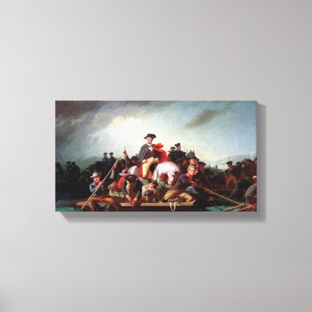 Bingham Washington Crossing the Delaware Leinwanddruck (Vorderseite)