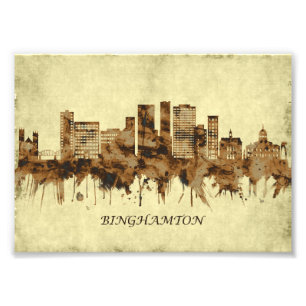 Binghamton New York Cityscape Fotodruck