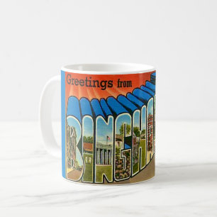 Binghamton NY Vintage Postkarten-Tasse Kaffeetasse