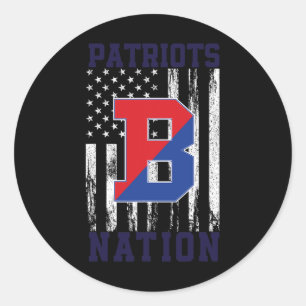 Binghamton Patriots Logo NHS Runder Aufkleber
