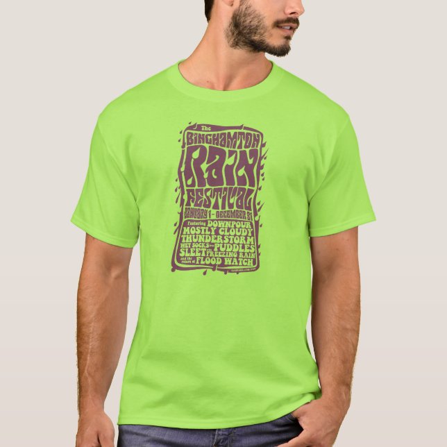 Binghamton Rain Festival T-Shirt (Vorderseite)