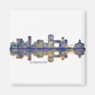 Binghamton Skyline Magnet