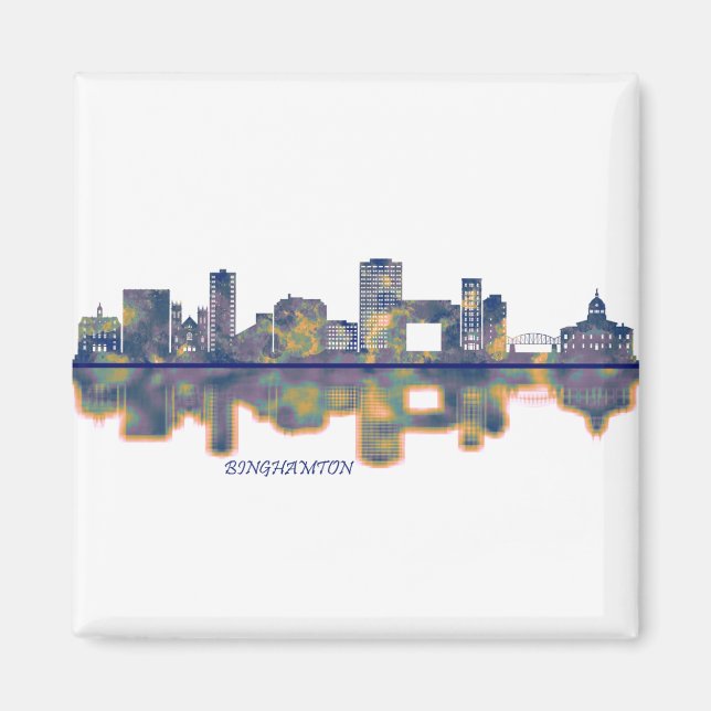 Binghamton Skyline Magnet (Vorne)