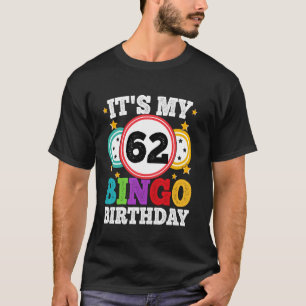 Bingo 62. Geburtstag Mein 62. Bingo Geburtstag Män T-Shirt