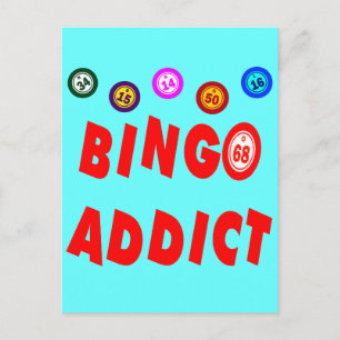 BINGO ADDICT POSTKARTE