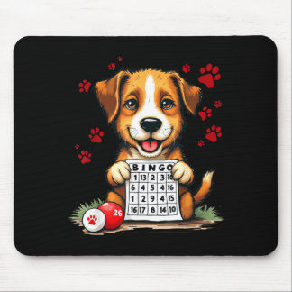Bingo And Dog Funny Bingo Love Bingo And Dog Gift Mousepad