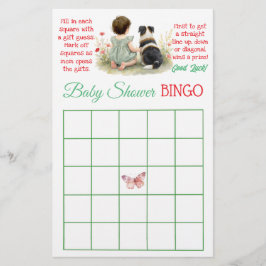  Bingo and Who Knows Mommy Best | Baby Shower Flyer