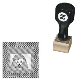 Bingo Anime Wood Art Briefmarke Gummistempel