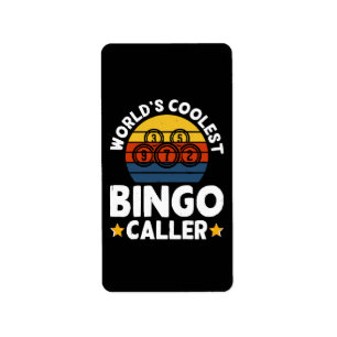 Bingo-Ansager der Welt Adressaufkleber