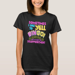 Bingo-Ansager Humor Lotterie Glücksgewinnkarte Spi T-Shirt