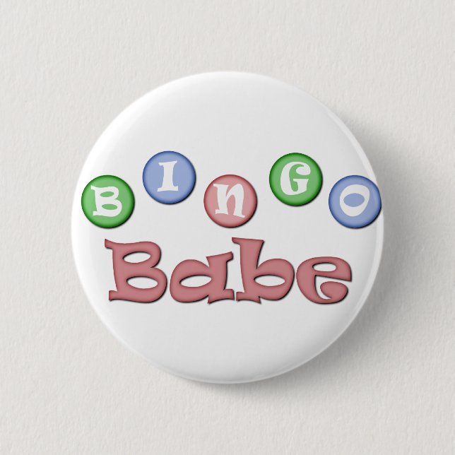 Bingo Babe Button (Vorderseite)