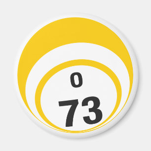Bingo-Ball-Kühlschrankmagnet O 73 Magnet