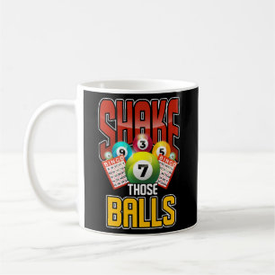 Bingo Balls Lotterie Gewinner Bingo Player Bingo Kaffeetasse