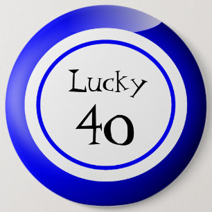 Bingo Balls Lucky Numbers Spaß Button