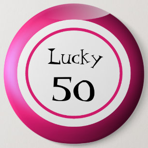 Bingo Balls Lucky Numbers Spaß Button