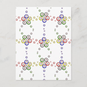 Bingo Balls Postkarte