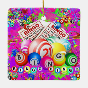 BINGO BINGO Entworfen von CBDOilPrincess Keramikornament