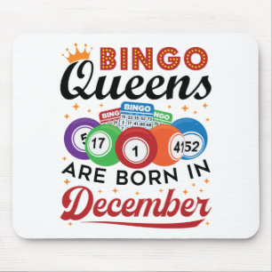 Bingo Birthday Bingo Queens sind im Dezember Gebor Mousepad
