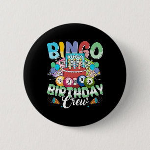 Bingo Birthday Crew Bingo Player Weihnachten Button
