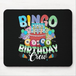 Bingo Birthday Crew Bingo Player Weihnachten Mousepad