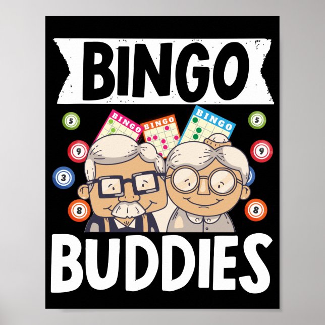 Bingo Buddies Funny Lucky Gambling Poster (Vorne)