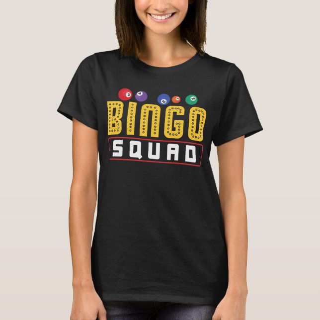 Bingo Buddies Funny Lucky Gambling T-Shirt (Vorderseite)
