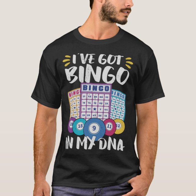Bingo Card Game Grandma Bingo Player Bingo Cards T-Shirt (Vorderseite)