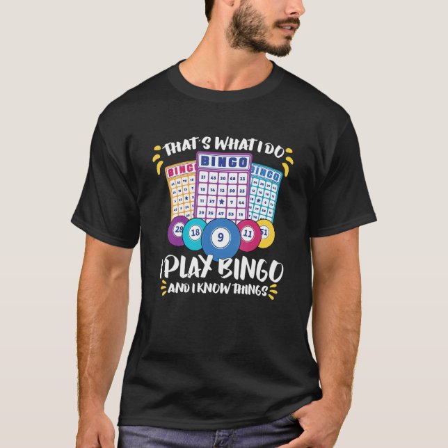 Bingo Card Game Grandma Bingo Player Bingo Cards T-Shirt (Vorderseite)
