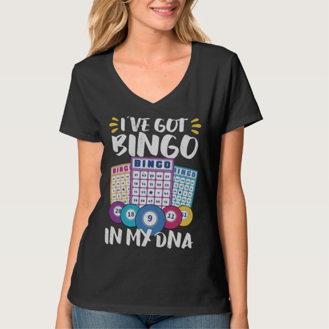 Bingo Card Game Grandma Bingo Player Bingo Cards T-Shirt (Vorderseite)