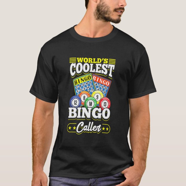 Bingo Card Game Player For Caller  Bingo Caller T-Shirt (Vorderseite)