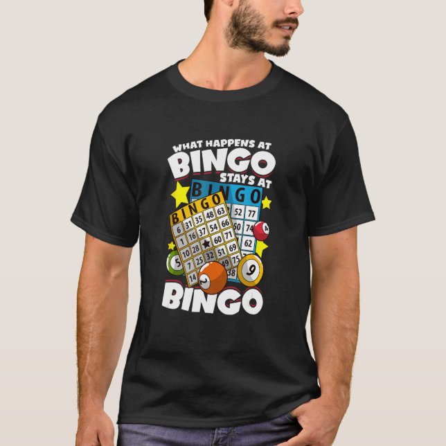 Bingo Card Game Player For Caller  Stays At Bingo  T-Shirt (Vorderseite)