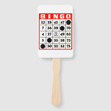 Bingo Card Hand Fan