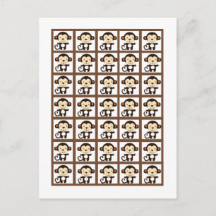 Bingo Card Marker Dschungelspiel Postkarte