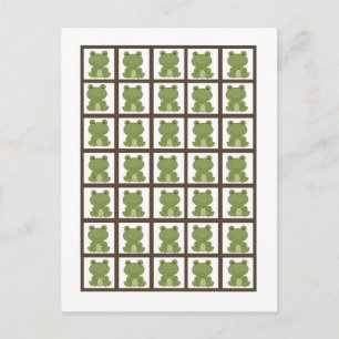 Bingo Card Markers Laguna Beach Turtle Froschteich Postkarte