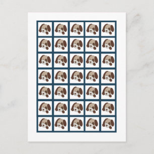 Bingo Card Markers Lil League Welpen Hunde Sport Postkarte