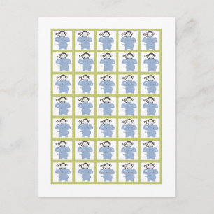Bingo Card Markers Safari Friends Postkarte