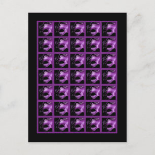 Bingo Card Markers Sweet 16 Lila Lilac Black Postkarte