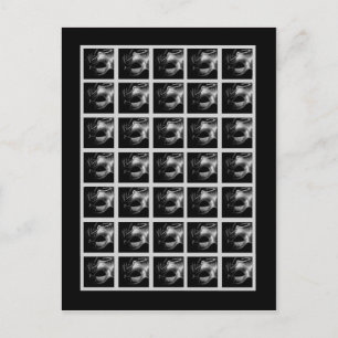 Bingo Card Markers Sweet 16 Silver Black Postkarte