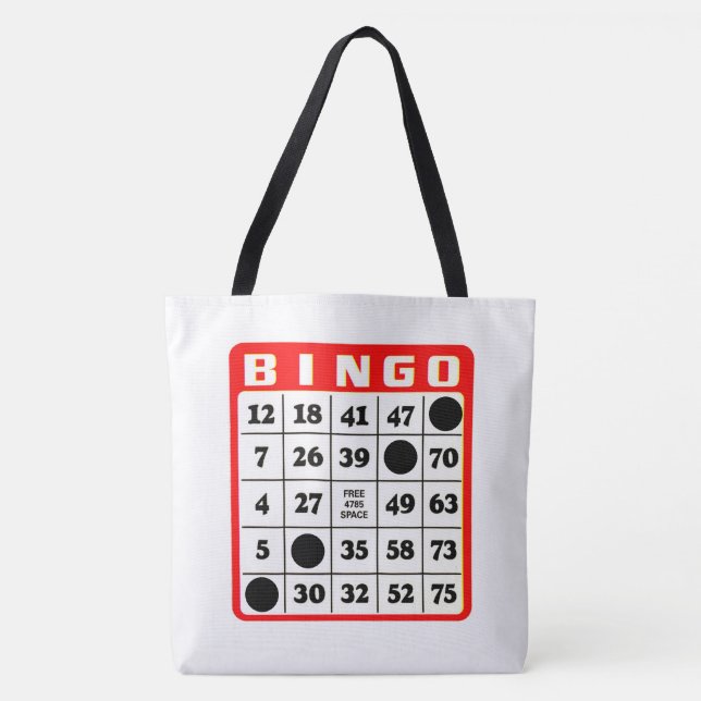 Bingo Card Schultertasche (Vorderseite)