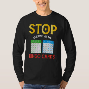 Bingo Cards Player Spaß Lucky Game Sarcasm Appare T-Shirt