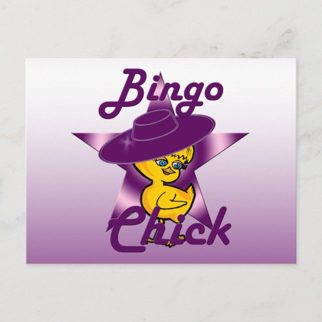 Bingo Chick #9 Postkarte (Vorderseite)